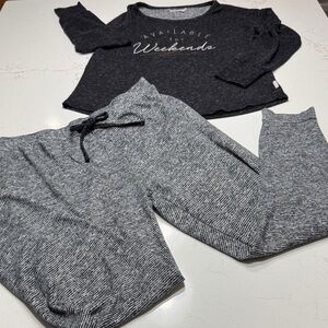 Danskin Gray Weekend Lounge Set Size M